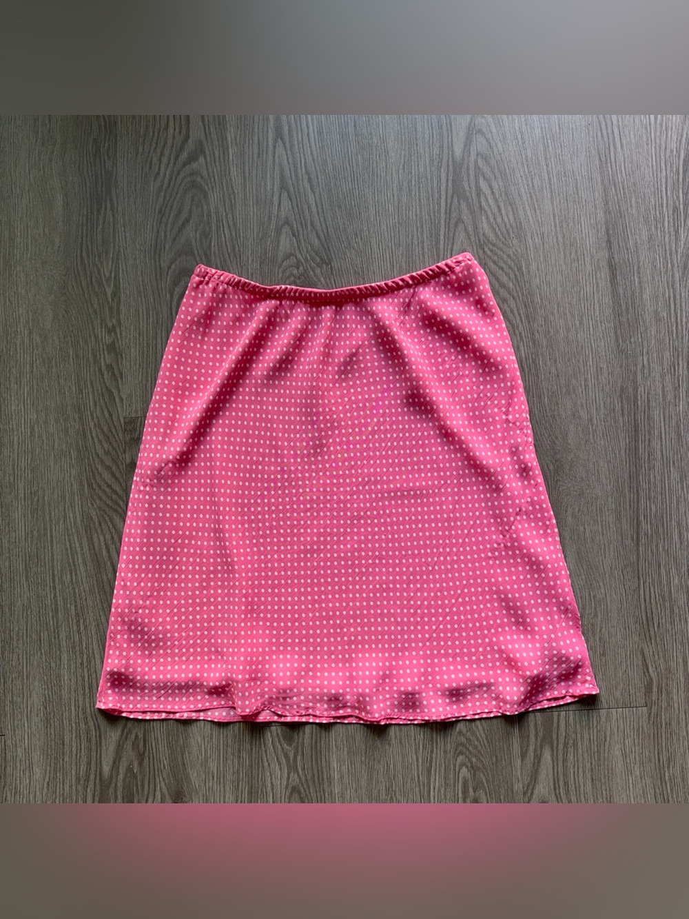Jones New York silk polka dot midi skirt